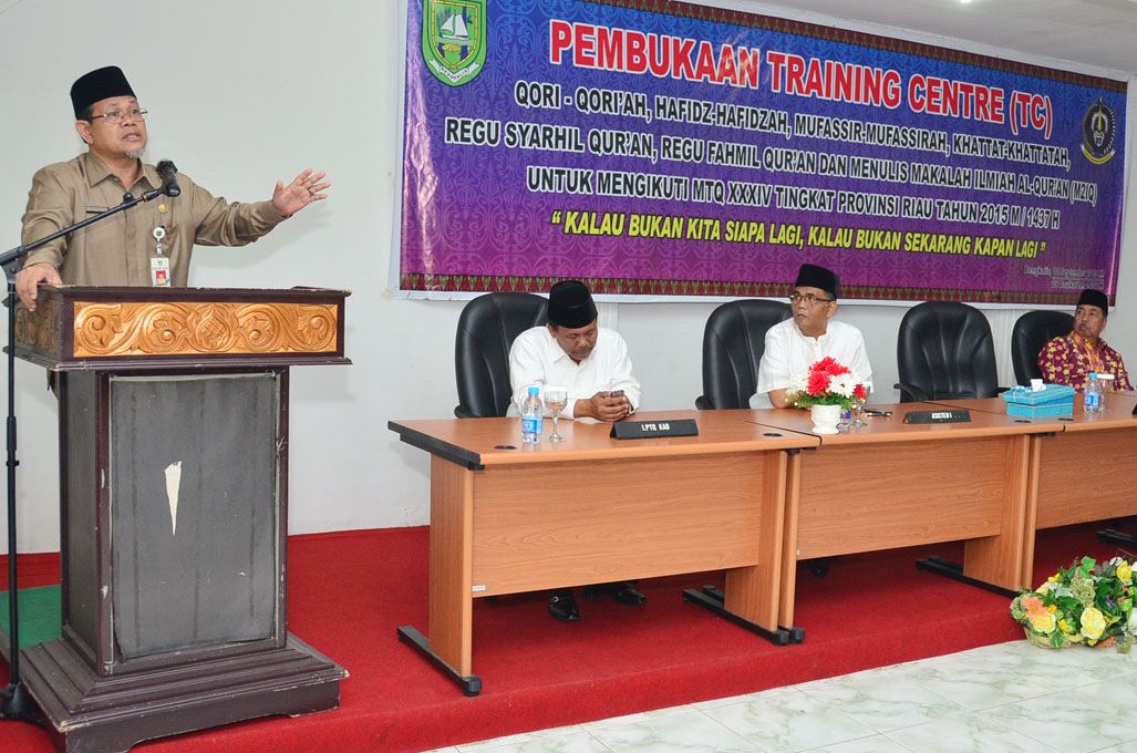 SELAMA 12 HARI, 39 QORI DAN QORIAH IKUTI TC PERSIAPAN MTQ PROVINSI RIAU XXXIV