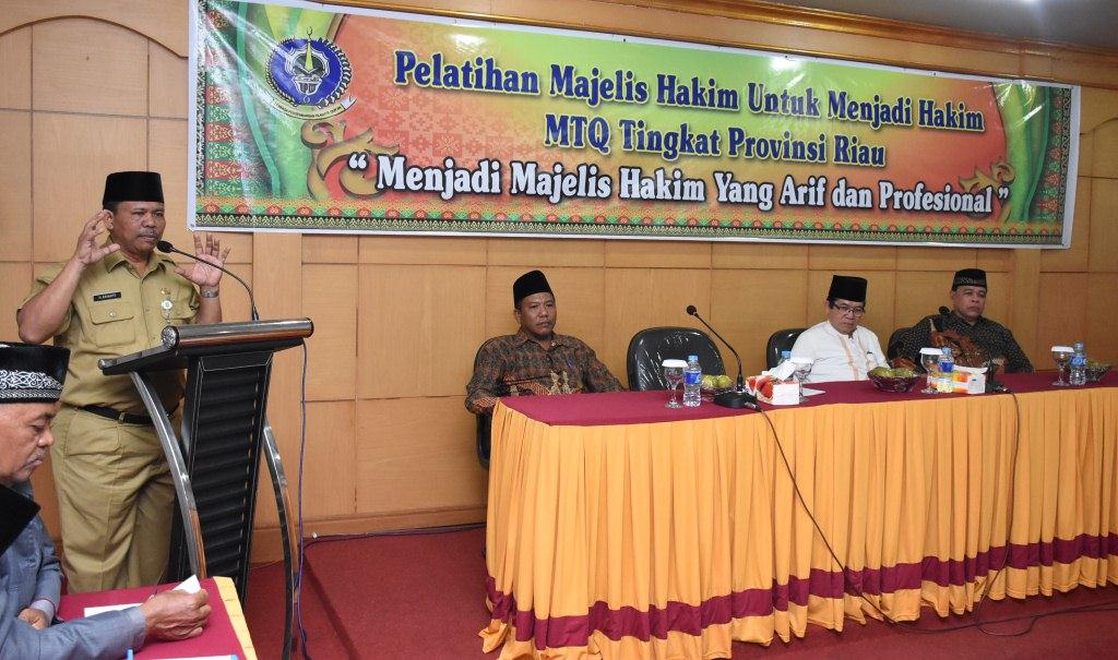 LPTQ Gelar Pelatihan Majlis Hakim untuk Hakim MTQ tingkat Provinsi