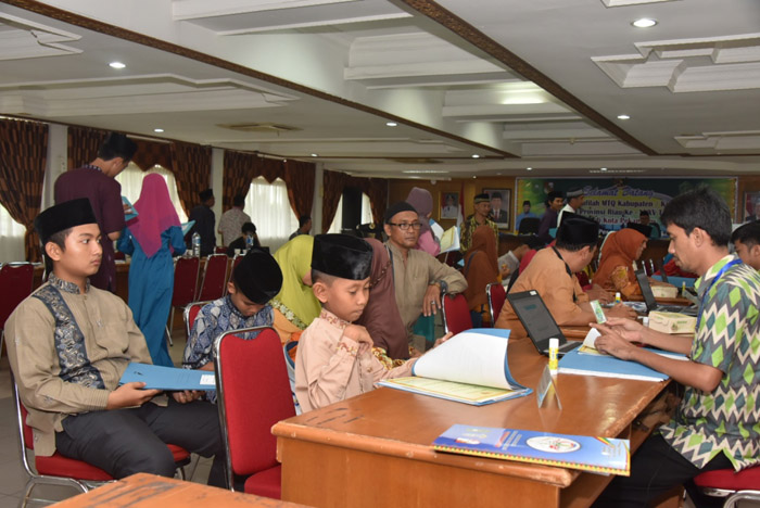 33 Peserta Kafilah Kabupaten Bengkalis Daftar MTQ Riau di Kantor Walikota Pekanbaru