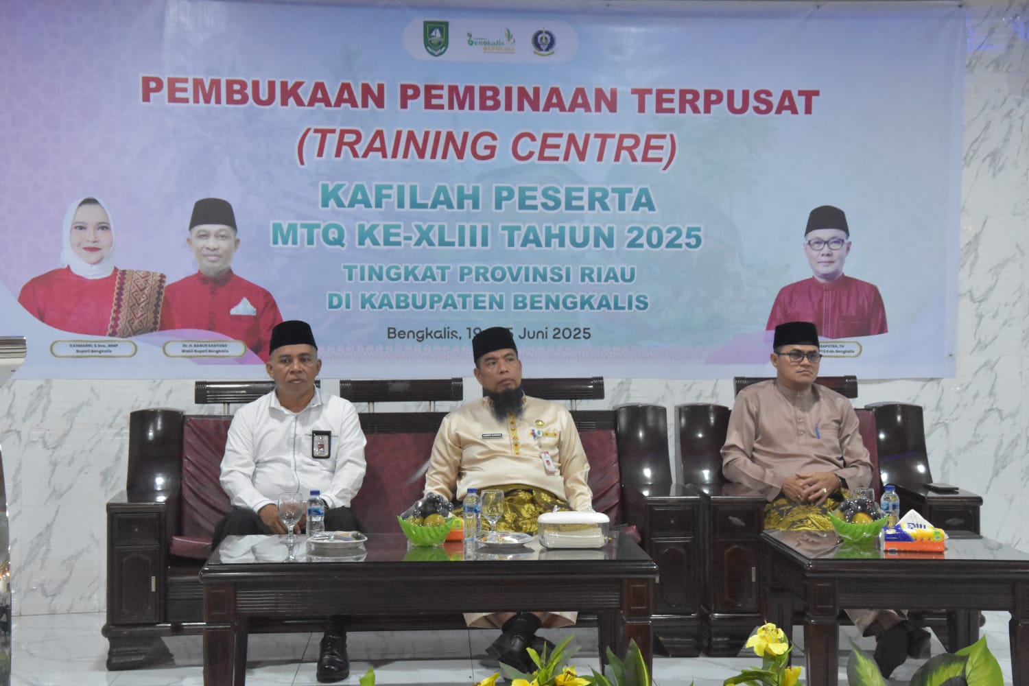Buka Pembinaan Terpusat, Bupati Harapkan Kafilah Bengkalis Mampu Dapatkan Kembali Prestasi Sebagai Juara Umum